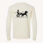 Cream Saint Louv sweatshirt